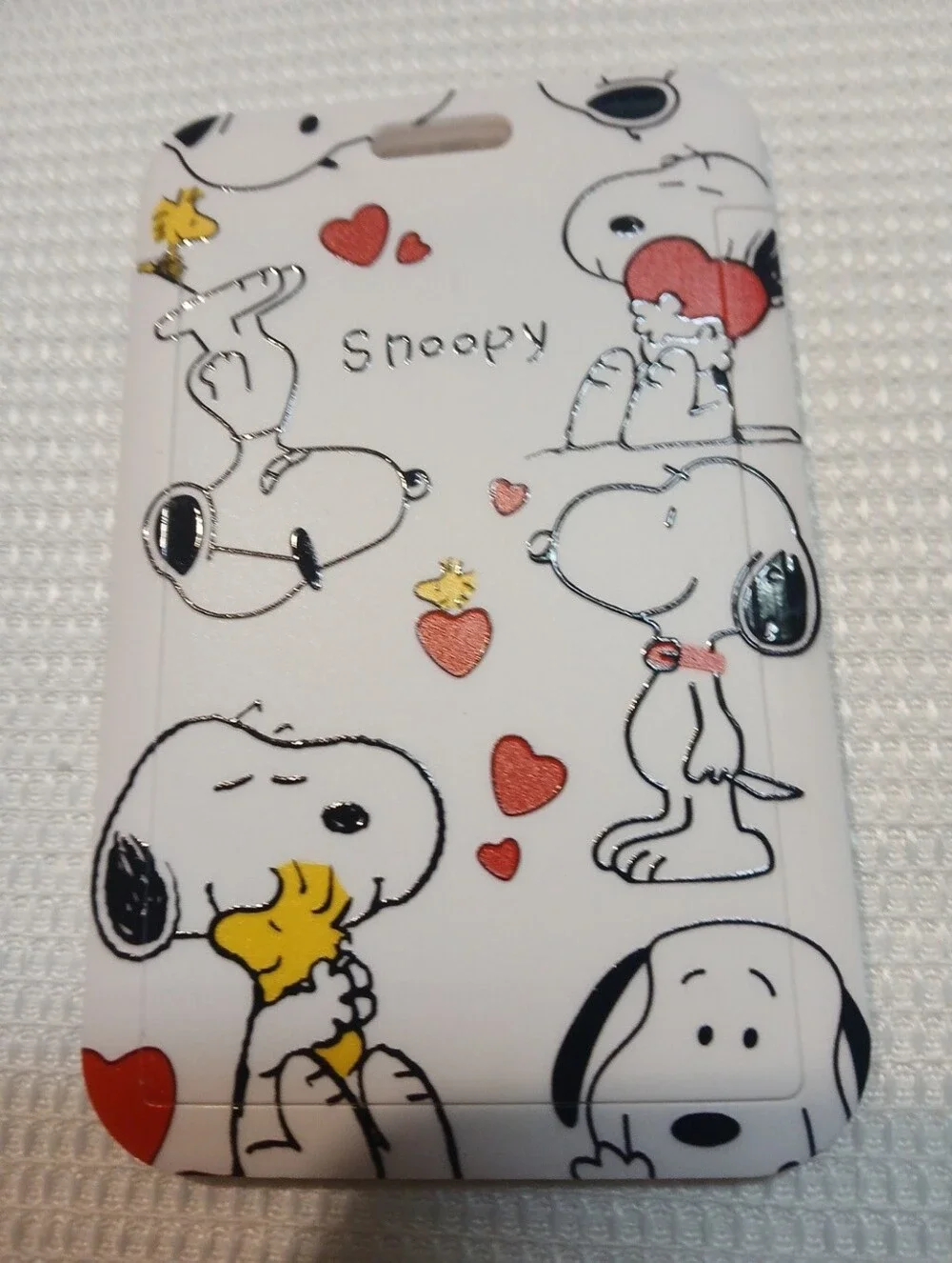 Peanuts - NWT, Snoopy & Woodstock  Lanyard, Adjustable Strap, See Thru ID Holder